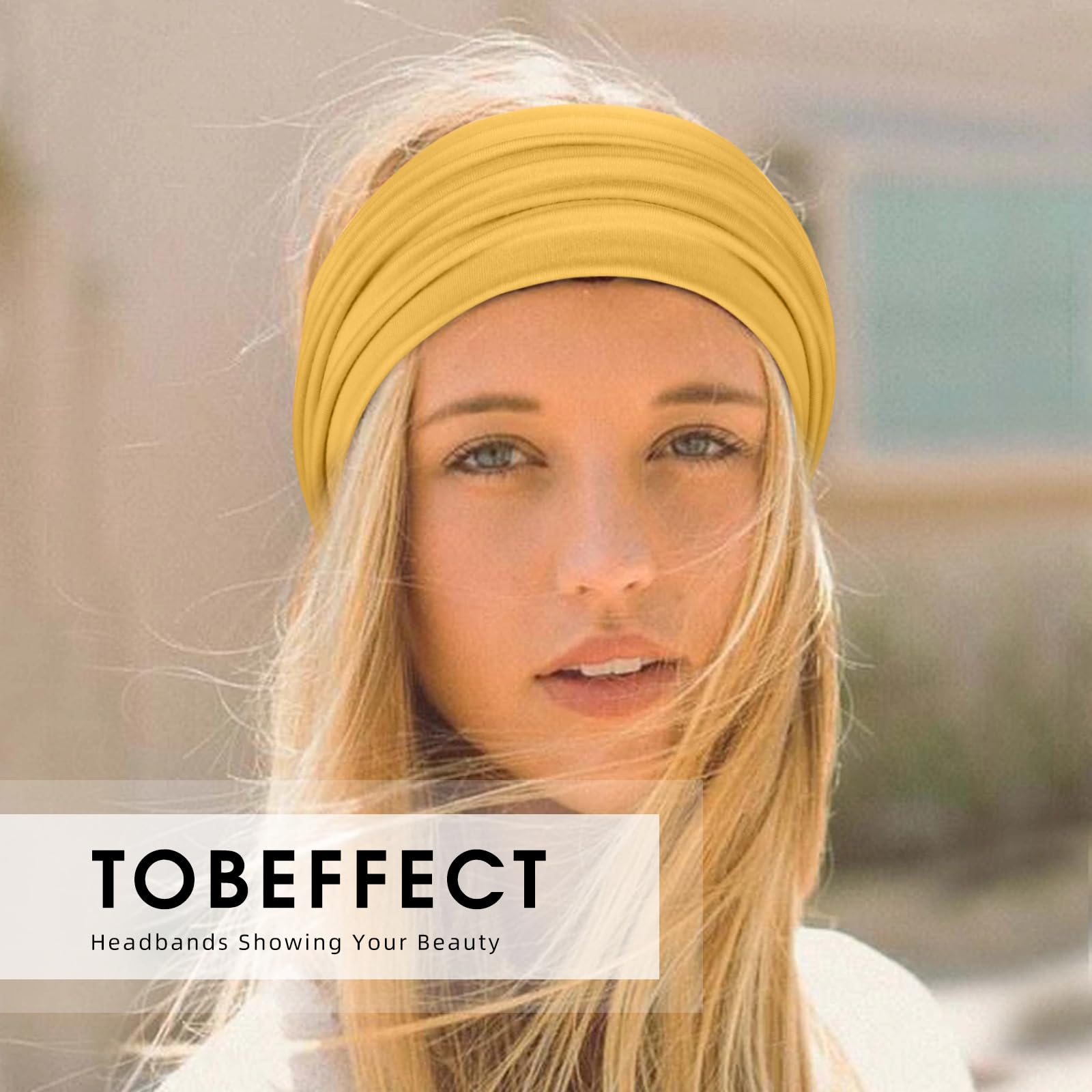 Accessoire cheveux Tobeffect, idéal pour sport, spa, maquillage et détente.