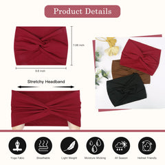 Bandeau boho Tobeffect, motif solide, ajoute un style décontracté à votre tenue.