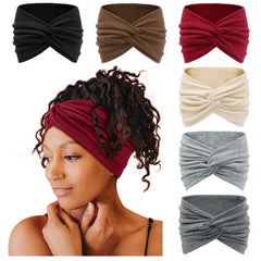 Bandeau Tobeffect extra-large 7 pouces, parfait pour couvrir les cheveux en journée active.