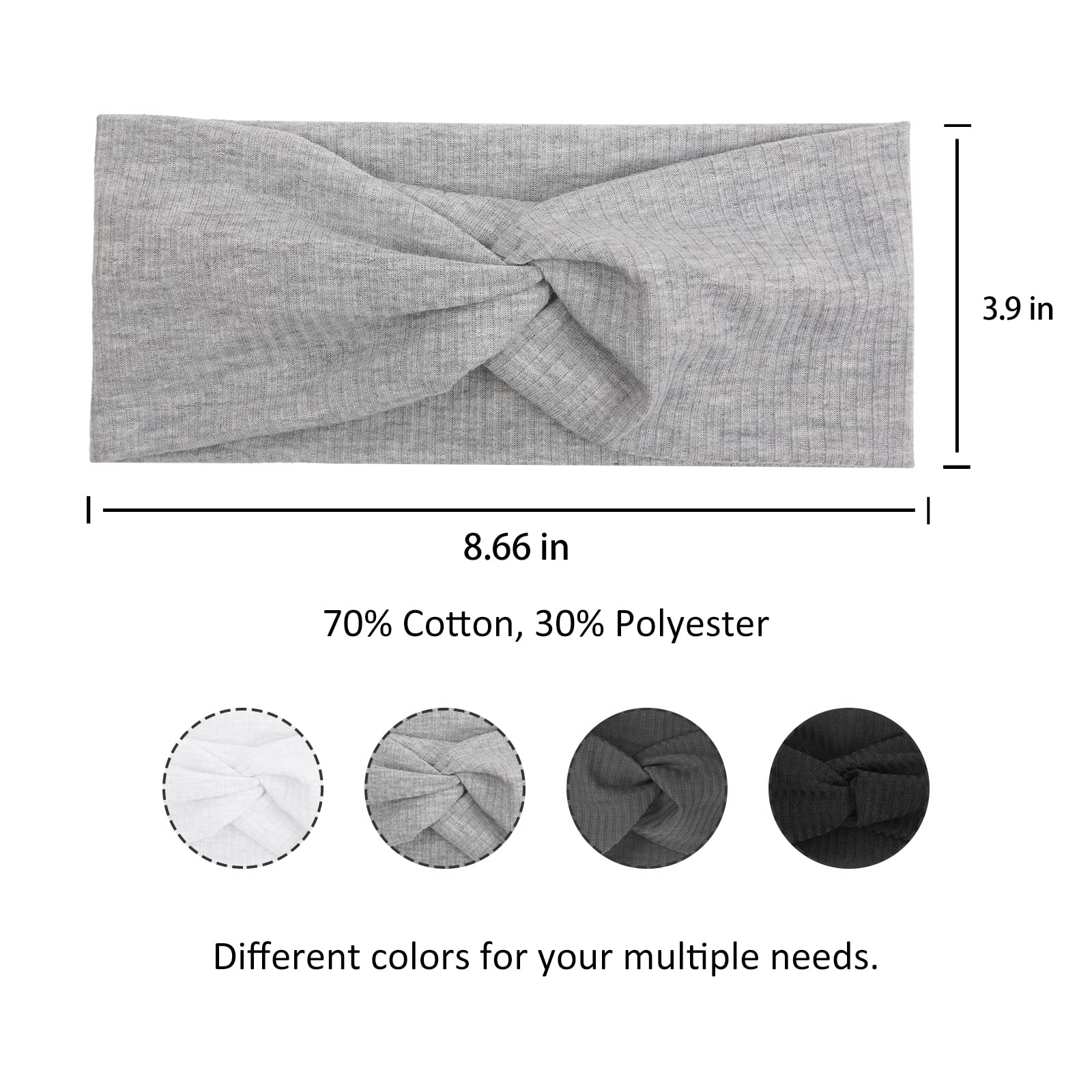 Bandeau Tobeffect twist bleu: accessoire polyvalent pour sport et quotidien