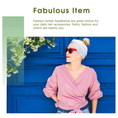 Tobeffect bandeau turban mode quotidienne, polyvalent pour travail et sport.
