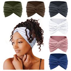 Bandeau turban Tobeffect extra-large, vue avant, maintien confortable pour cheveux.