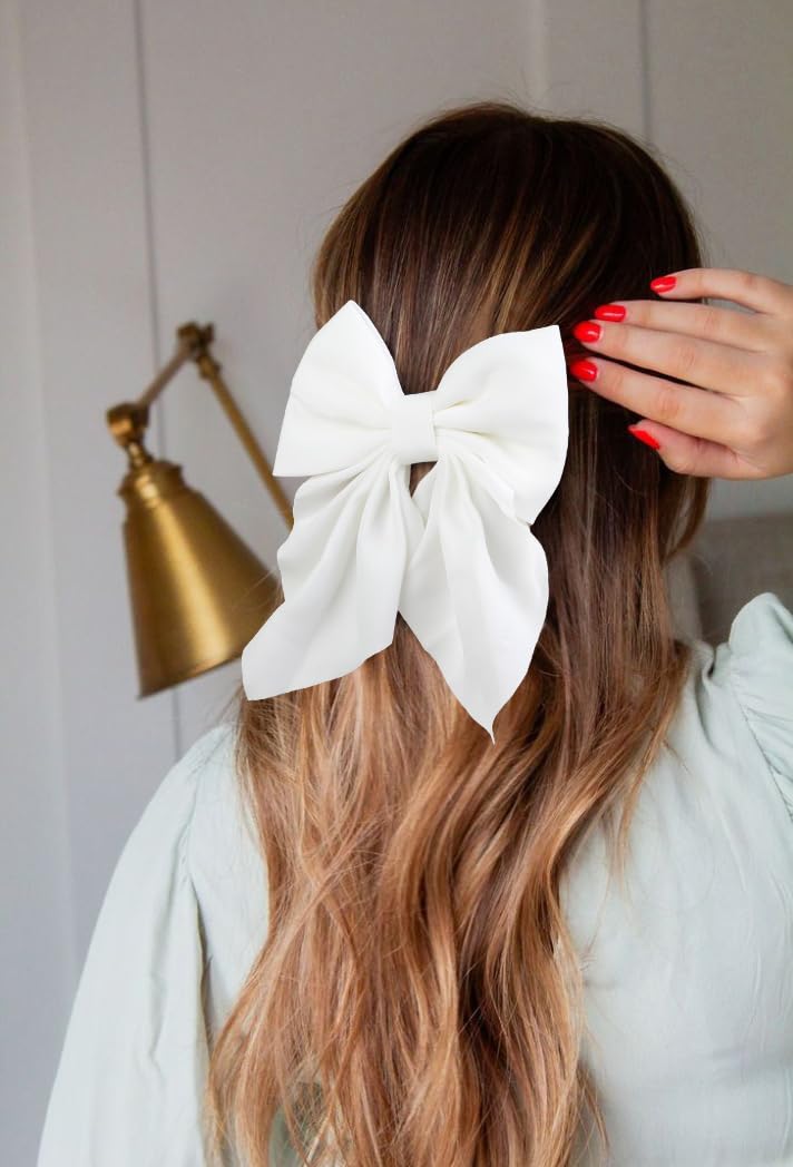 Tobeffect barrette noeud satin brun – harmonie chaleureuse avec vos tenues.