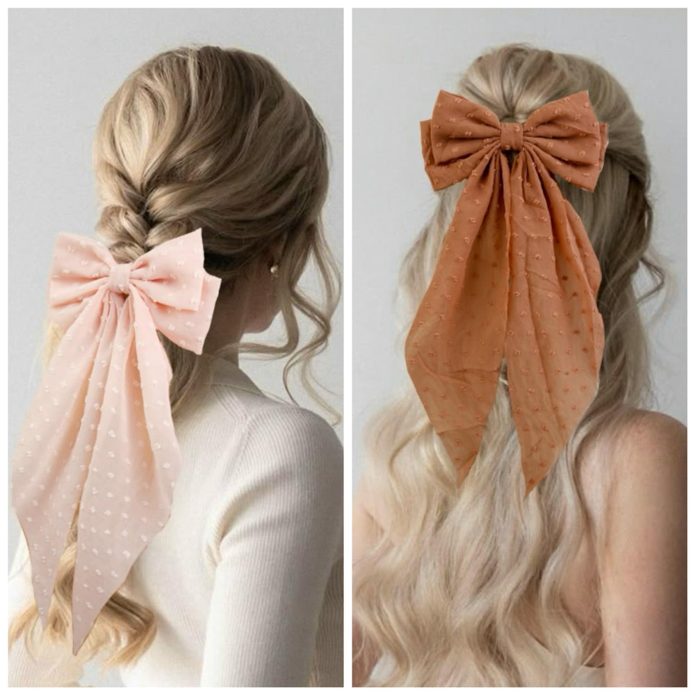 Tobeffect Noeud cheveux multicolore – traine chic, pratique pour assortir vos tenues
