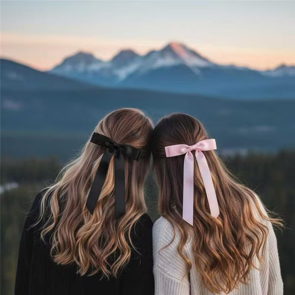 Noeud-cheveux satin Tobeffect – parfait pour les coiffures quotidiennes.