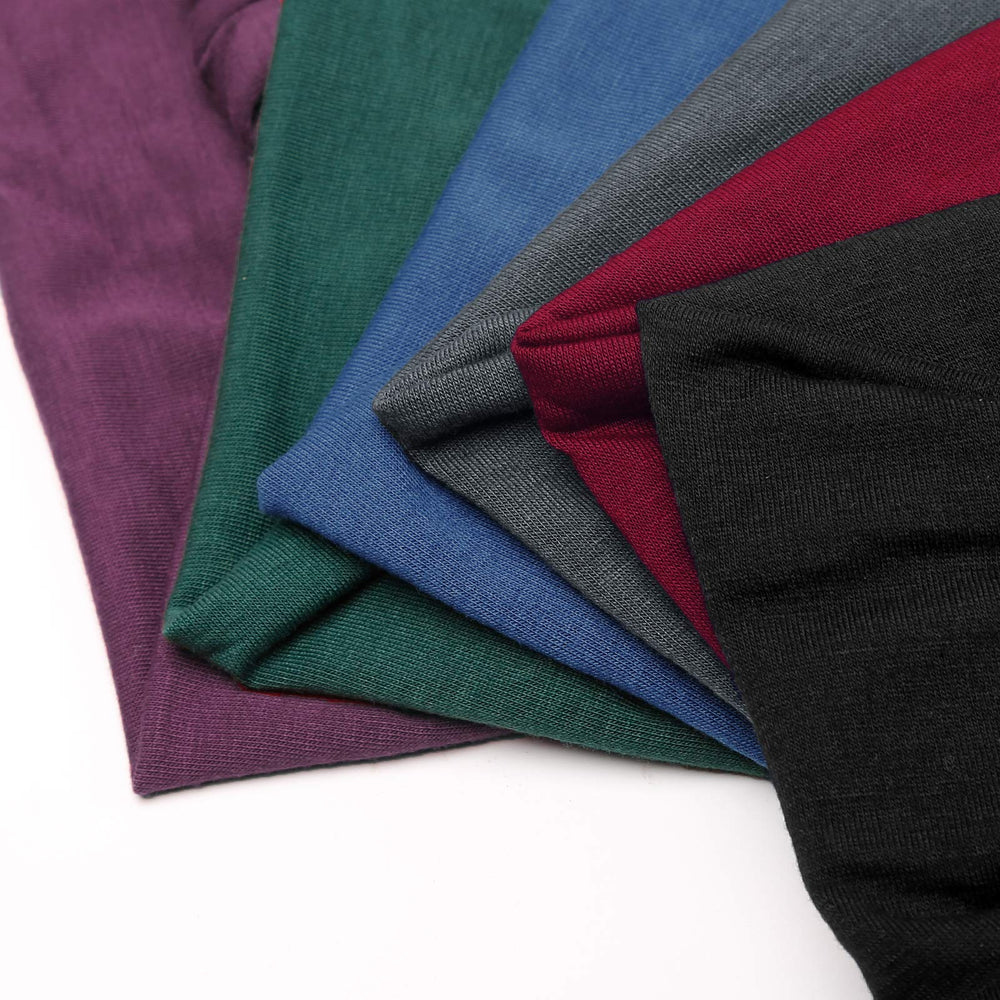 Pack de six bandes Tobeffect, couleurs unies pour assortir vos tenues.