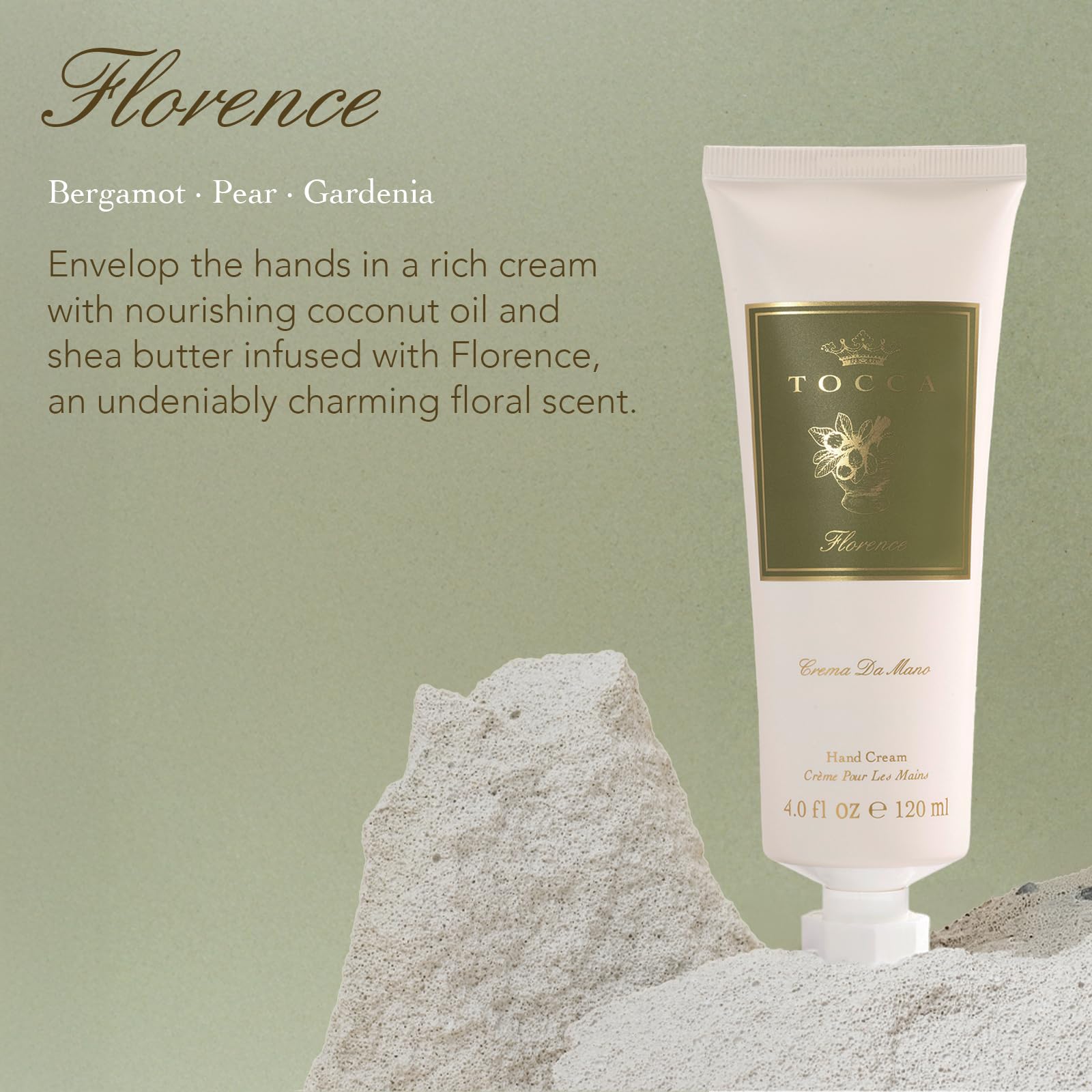 Tocca Florence texture riche pour une hydratation durable.