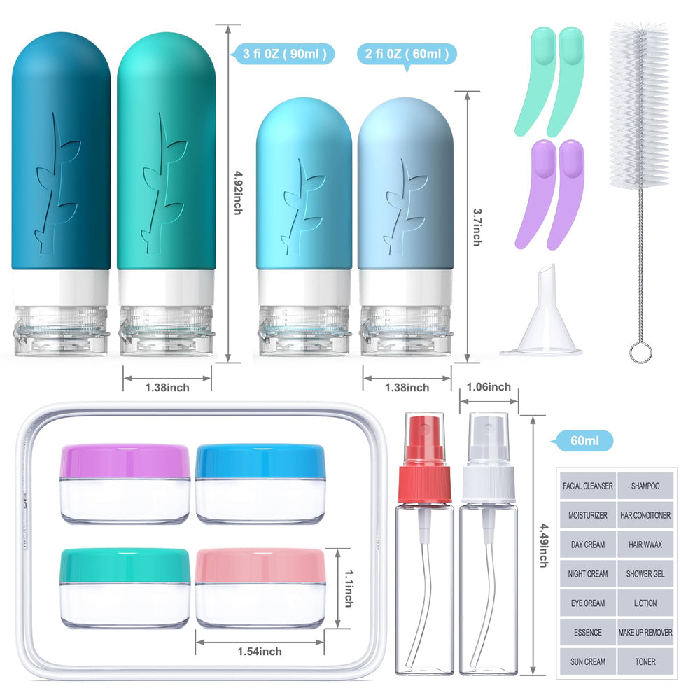 Tocelffe bouteilles silicone 90 ml: sécurité et fiabilité en déplacement.