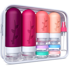 Tocelffe bouteilles silicone voyage 3oz – étanches et pratiques pour vos liquides.