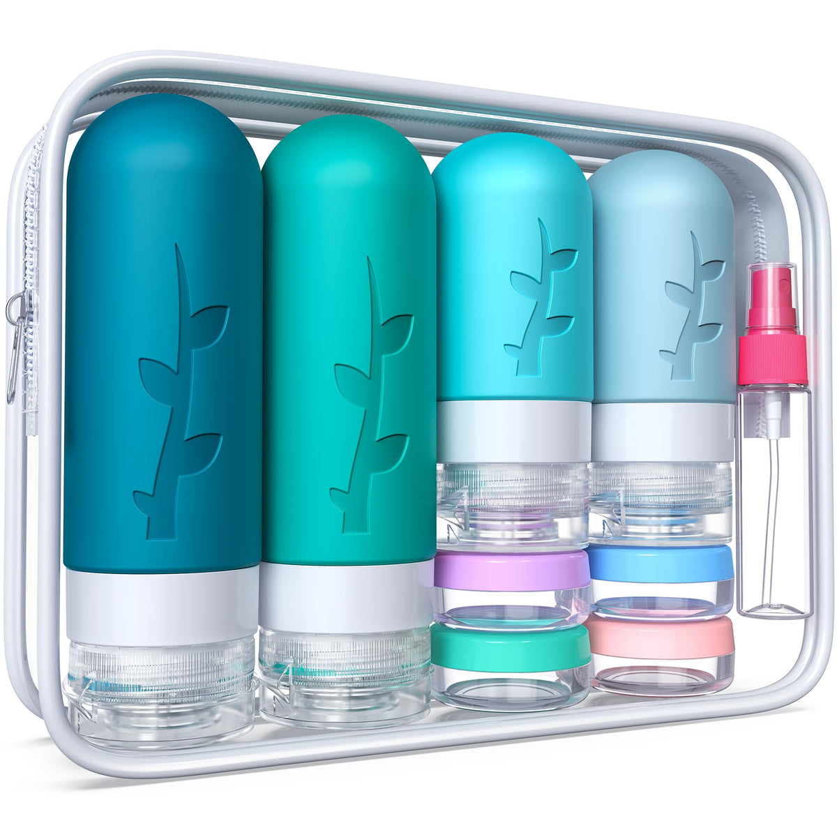 Tocelffe ensemble voyage 90 ml, transport sûr et organisé.