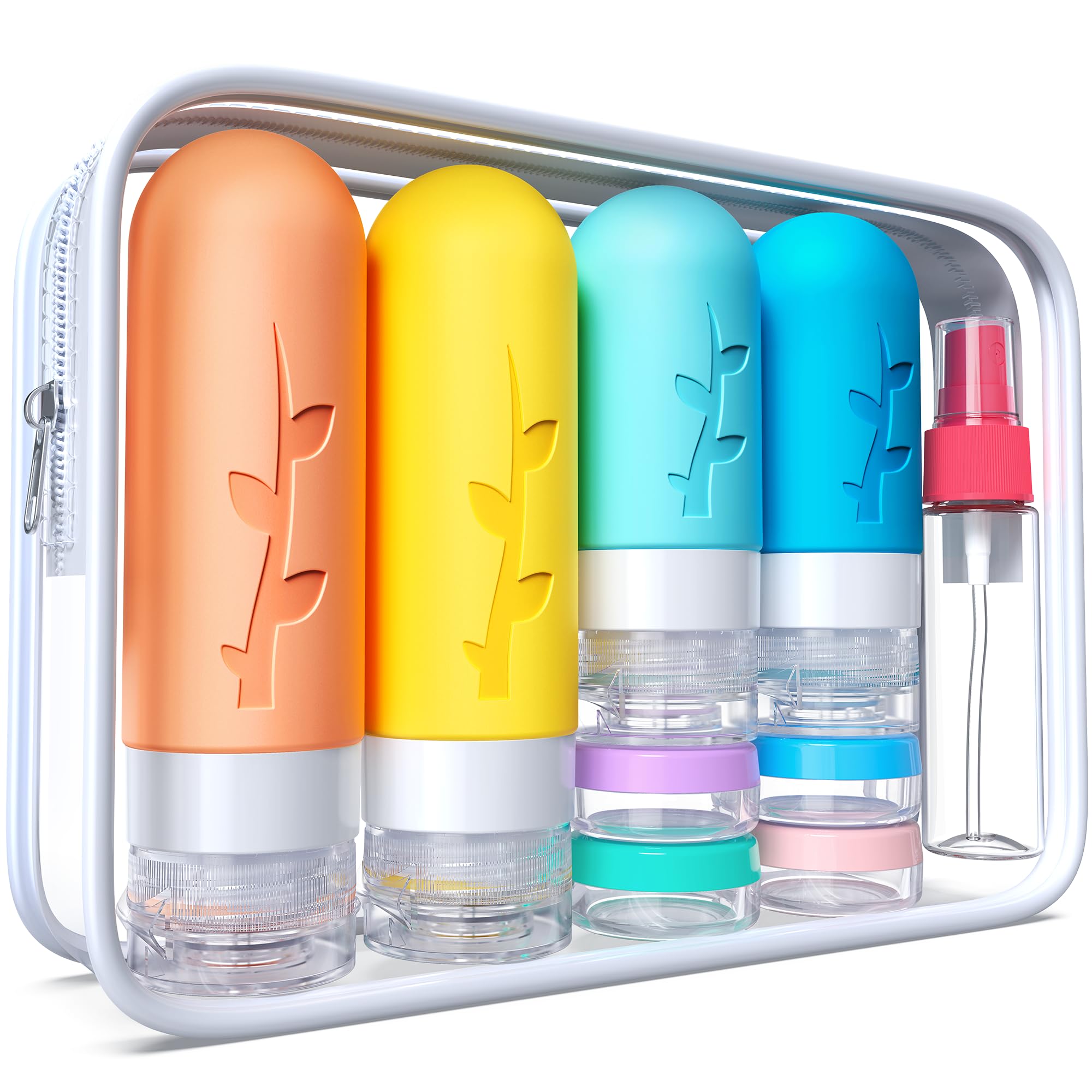 Tocelffe ensemble voyage pour liquides, pratique et compact, idéal pour vos articles de toilette.
