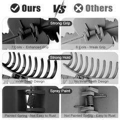 TOCESS pinces-cheveux noires ensemble 8 pièces, solution polyvalente.