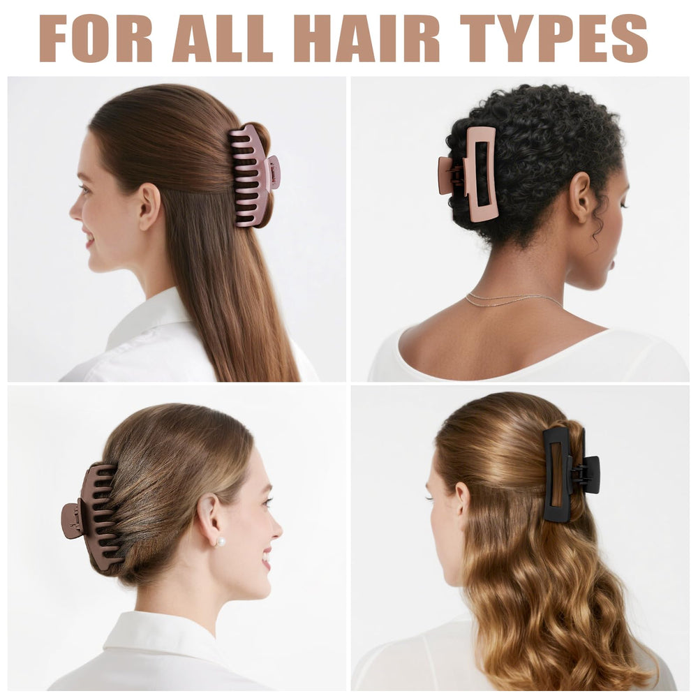 Pinces TOCESS polyvalentes, adaptées à tous types de cheveux et styles.