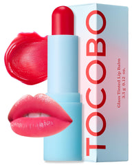 TOCOBO baume lèvres glace teinte cerise 011, hydratation et fini brillant.