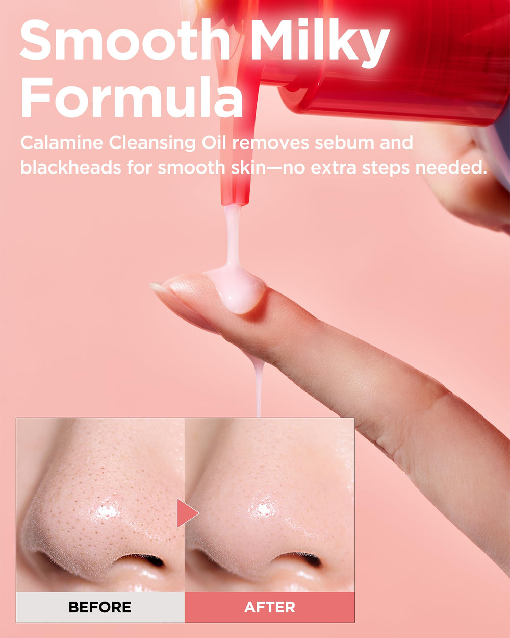 TOCOBO Calamine Pore Control, massage ciblé sur la zone T pour déloger les impuretés.