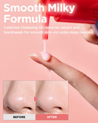 TOCOBO Calamine Pore Control, massage ciblé sur la zone T pour déloger les impuretés.