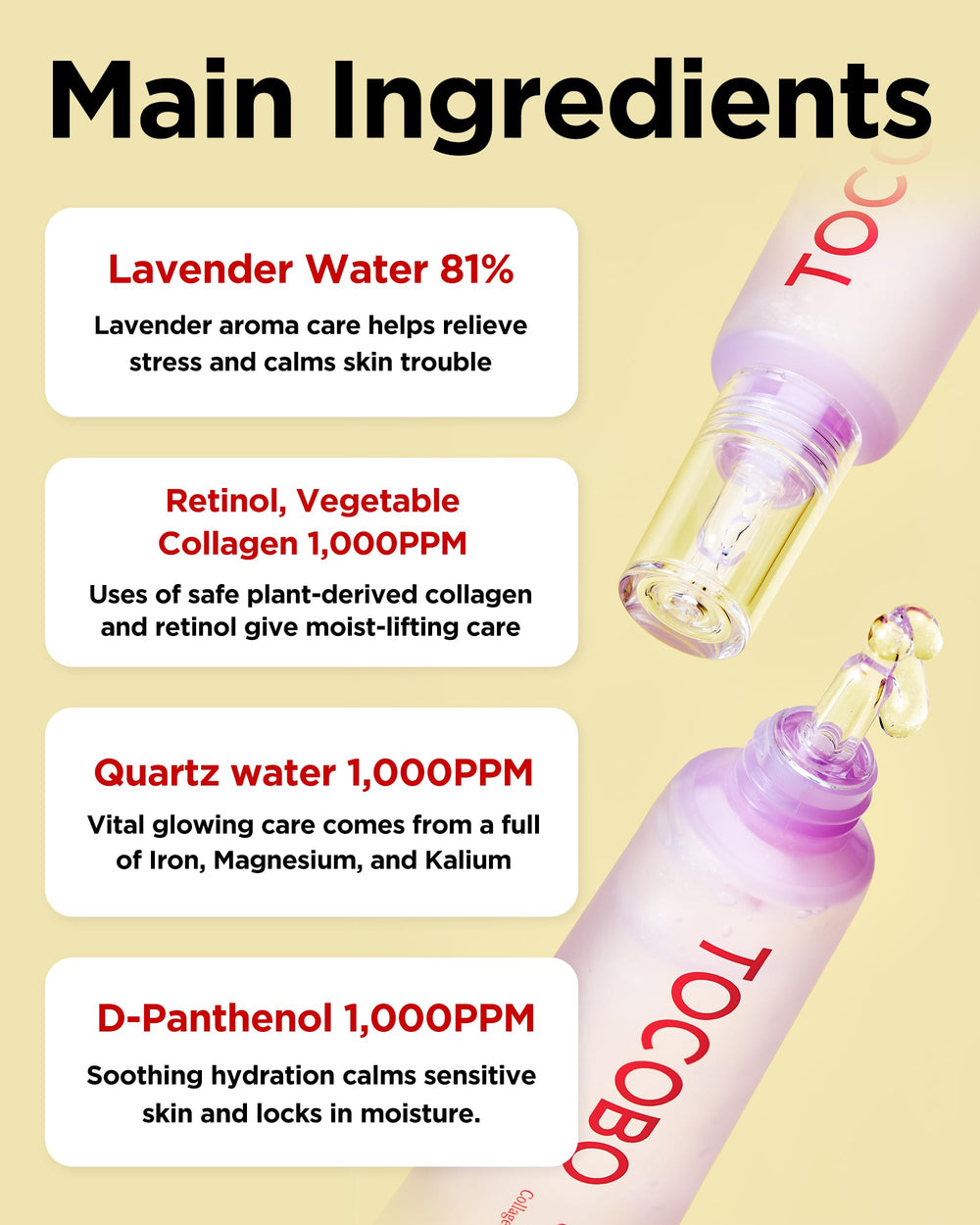 TOCOBO retinol vegetal lift yeux, aide a reduire les ridules.