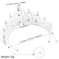 Couronne TODDER strass enfant – accessoire élégant pour déguisement et séance photo.