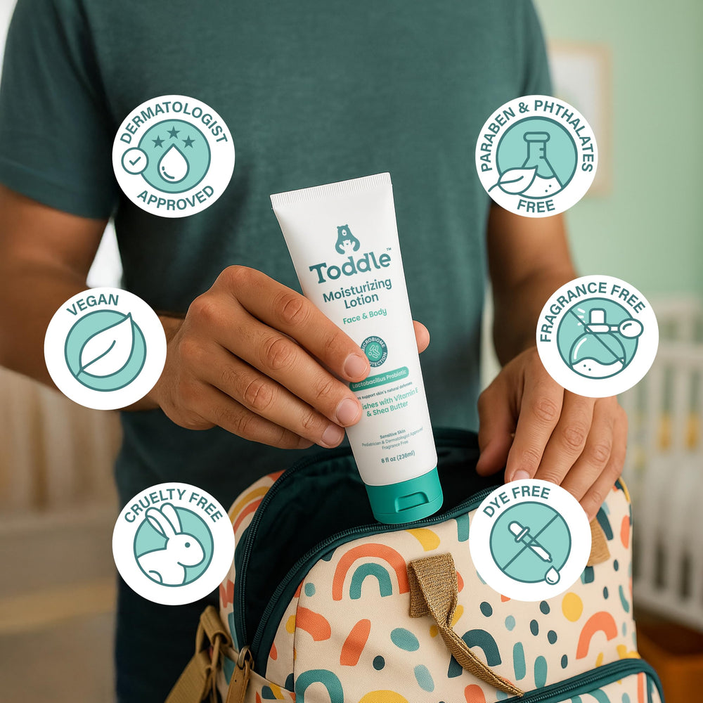Usage quotidien: flacon compact prêt pour visage et corps.