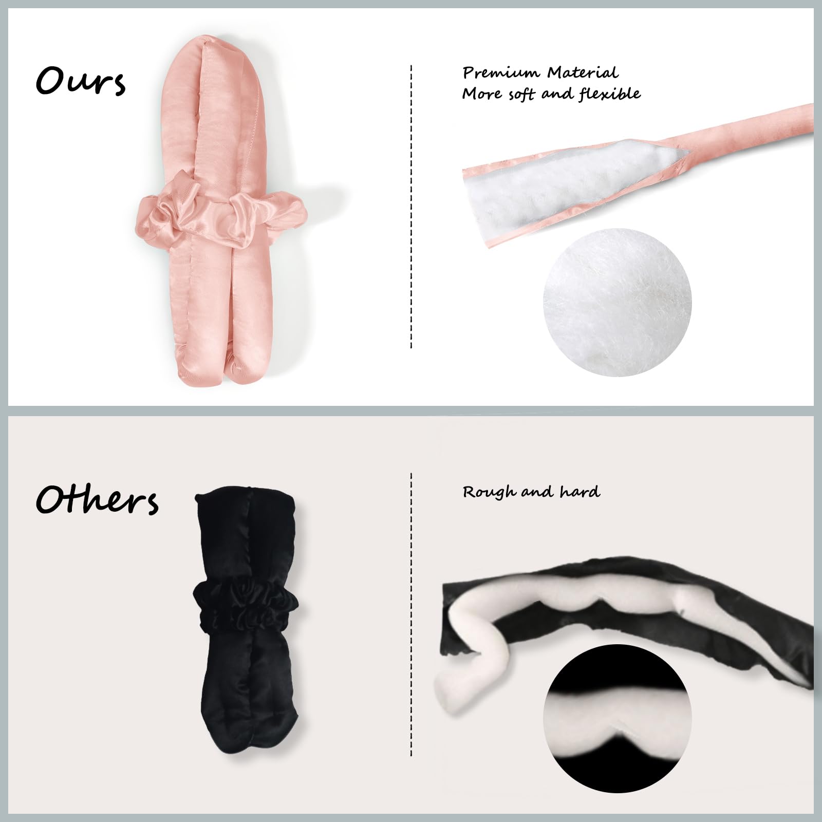 Toeah emballage élégant satin reflète le style de votre routine capillaire.