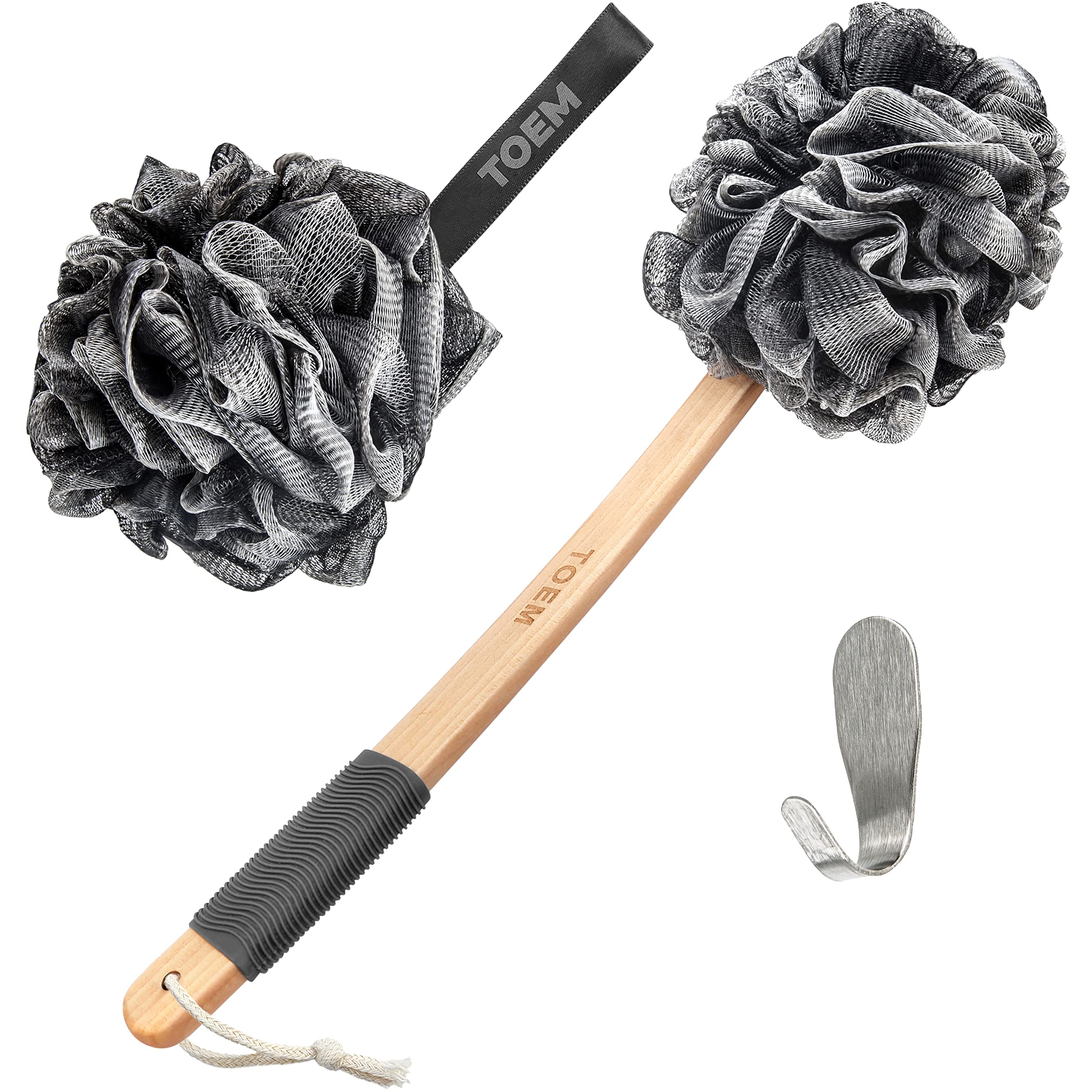 Toem Loofah dos brosse poignee longue : nettoyage du dos facilité.