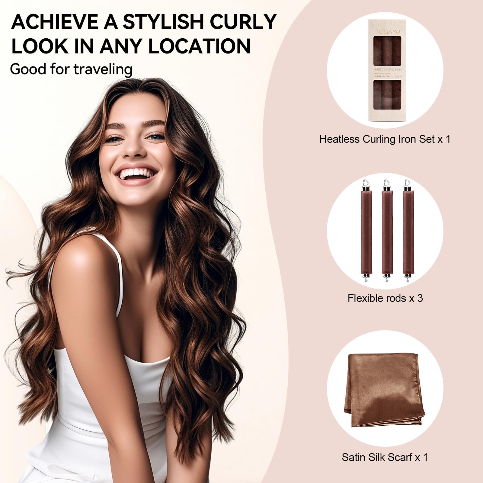 Togayu Boucles tous types de cheveux – volume et définition possibles.