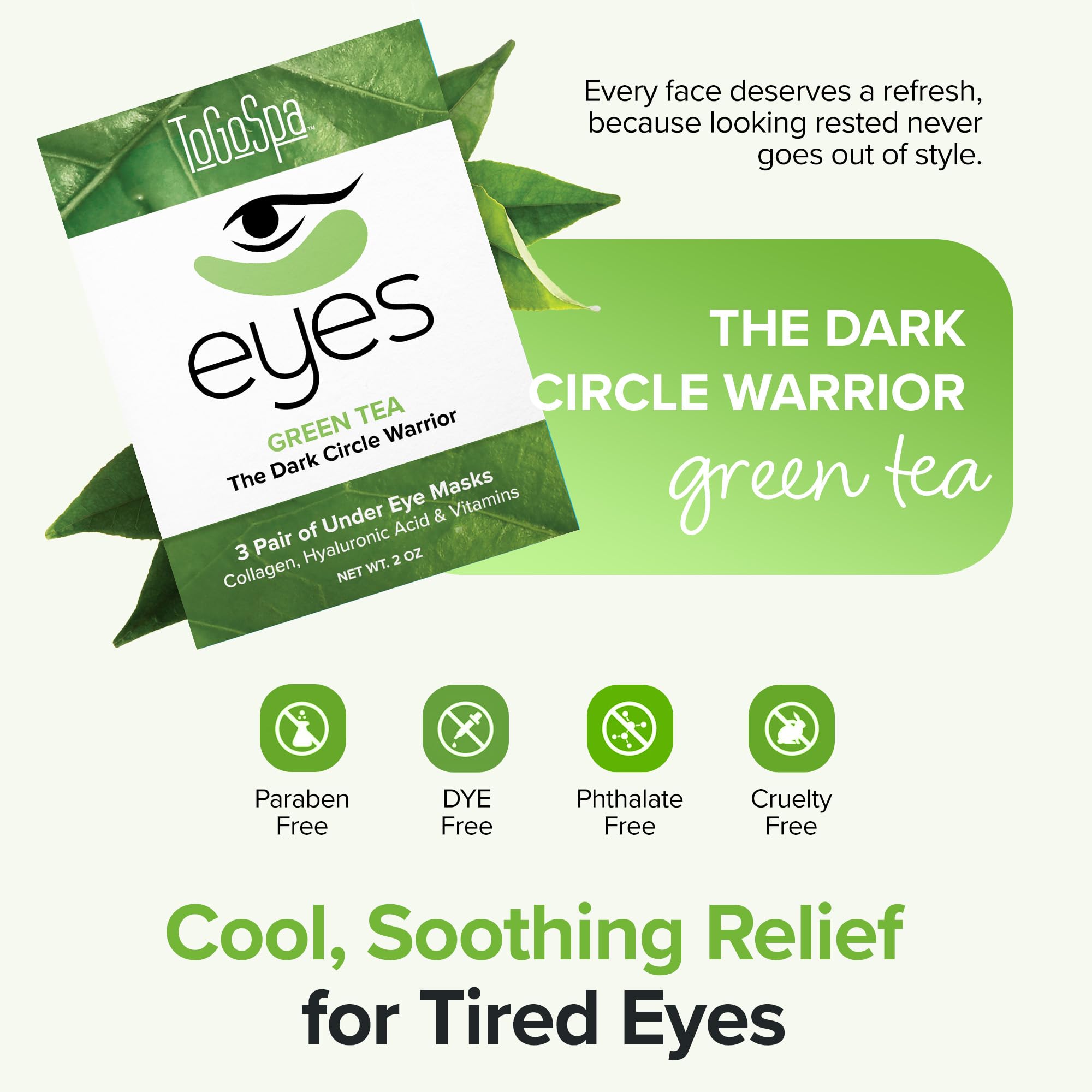 ToGoSpa Yeux Thé Vert – relaxation rapide en 20 minutes pour un regard reposé