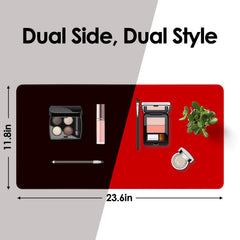 Face double rouge et noir du tapis TOHONFOO