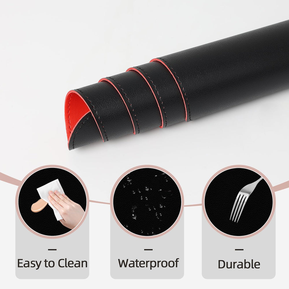 TOHONFOO tapis maquillage, protection du bureau et nettoyage facile