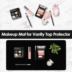 TOHONFOO tapis maquillage rouge, surface anti-taches et double-face