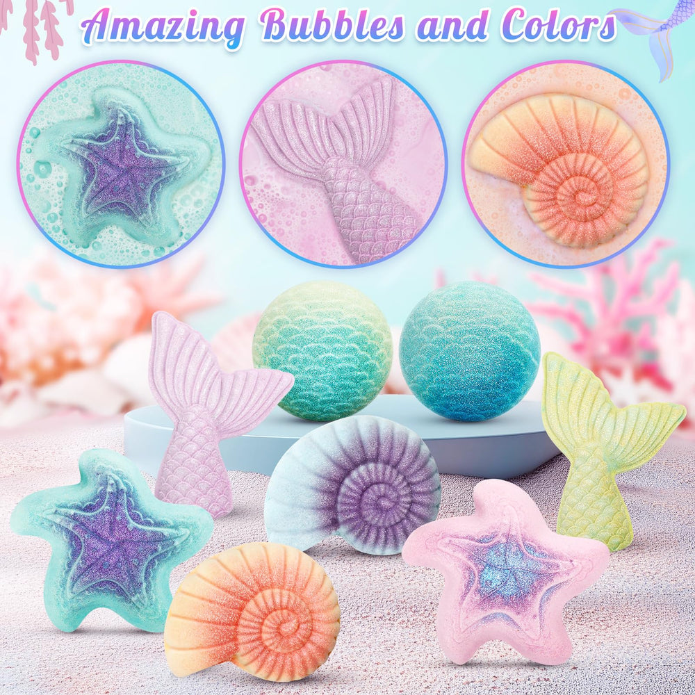 Toidgy Boules de Bain Sirène — coffret cadeau prêt à offrir.