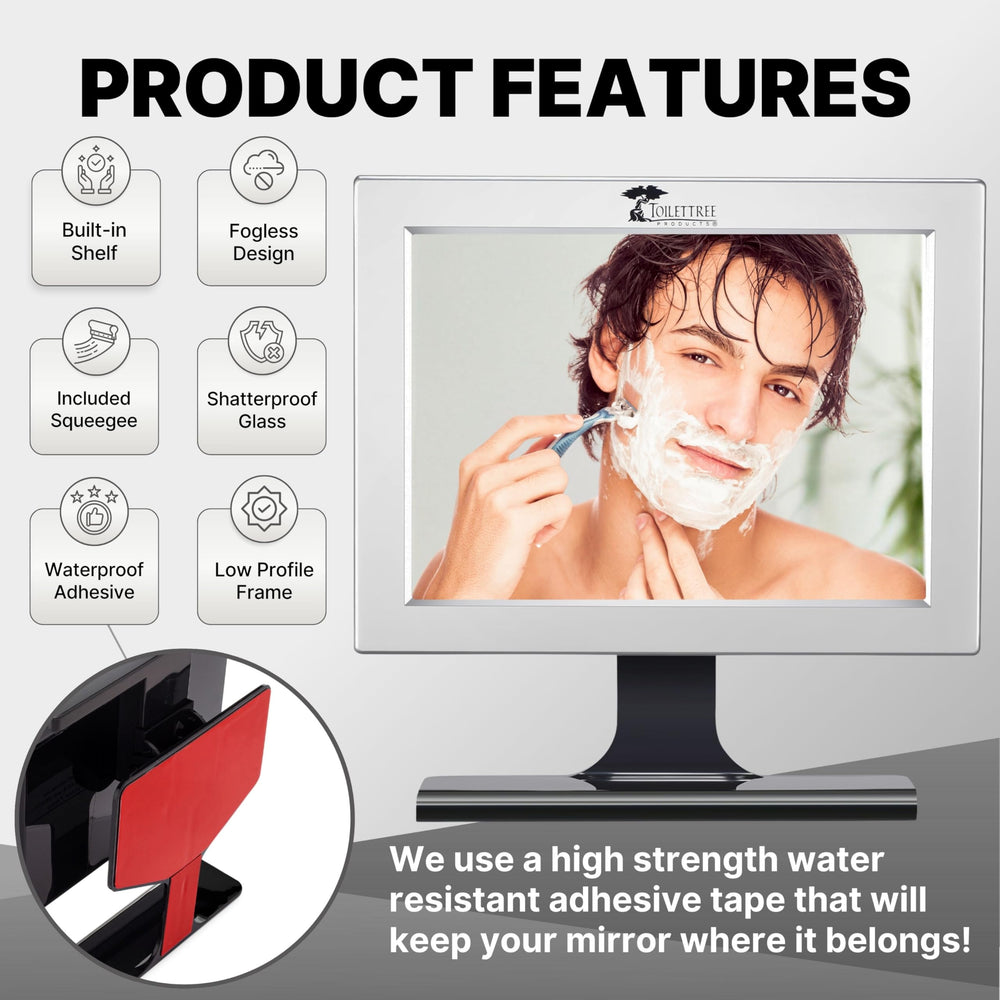 ToiletTree Accessoires Douche Squeegee, raclette incluse pour nettoyage rapide.