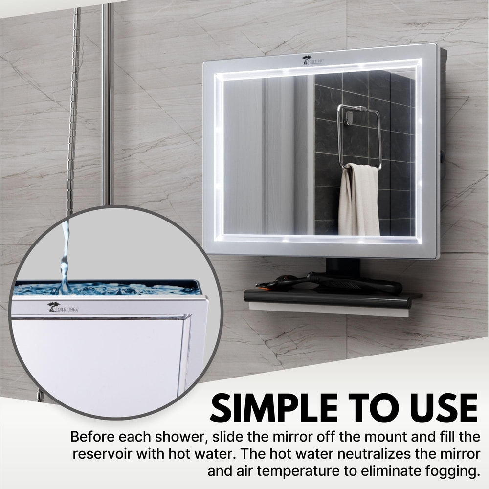 ToiletTree Deluxe Chambre eau amovible: remplissage simple et anti-buée.