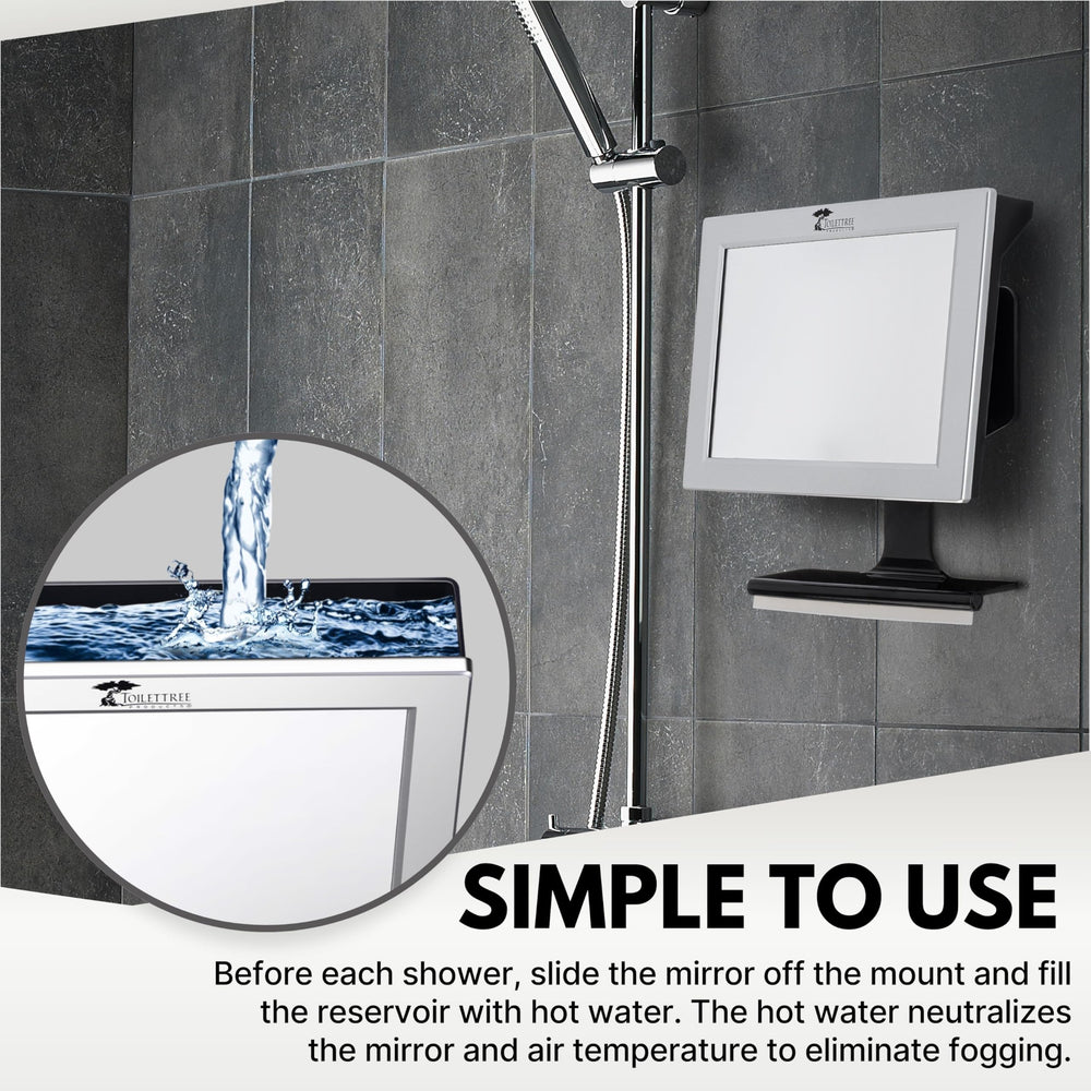 ToiletTree Miroir Douche Résistance aux Chocs, miroir robuste et durable.