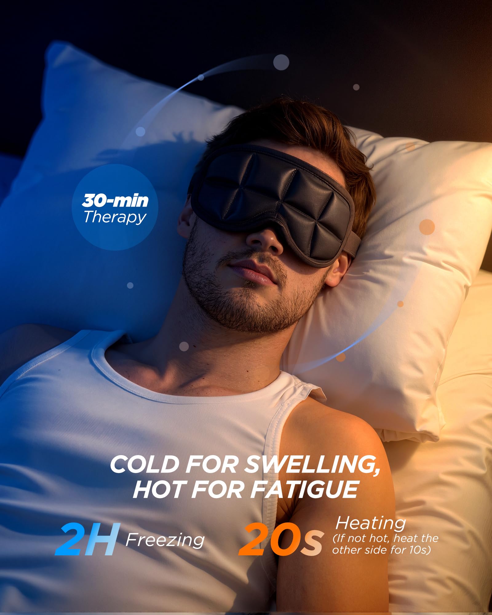 Tolaccea masque-sommeil douceur-matière caresse la peau pendant le sommeil.