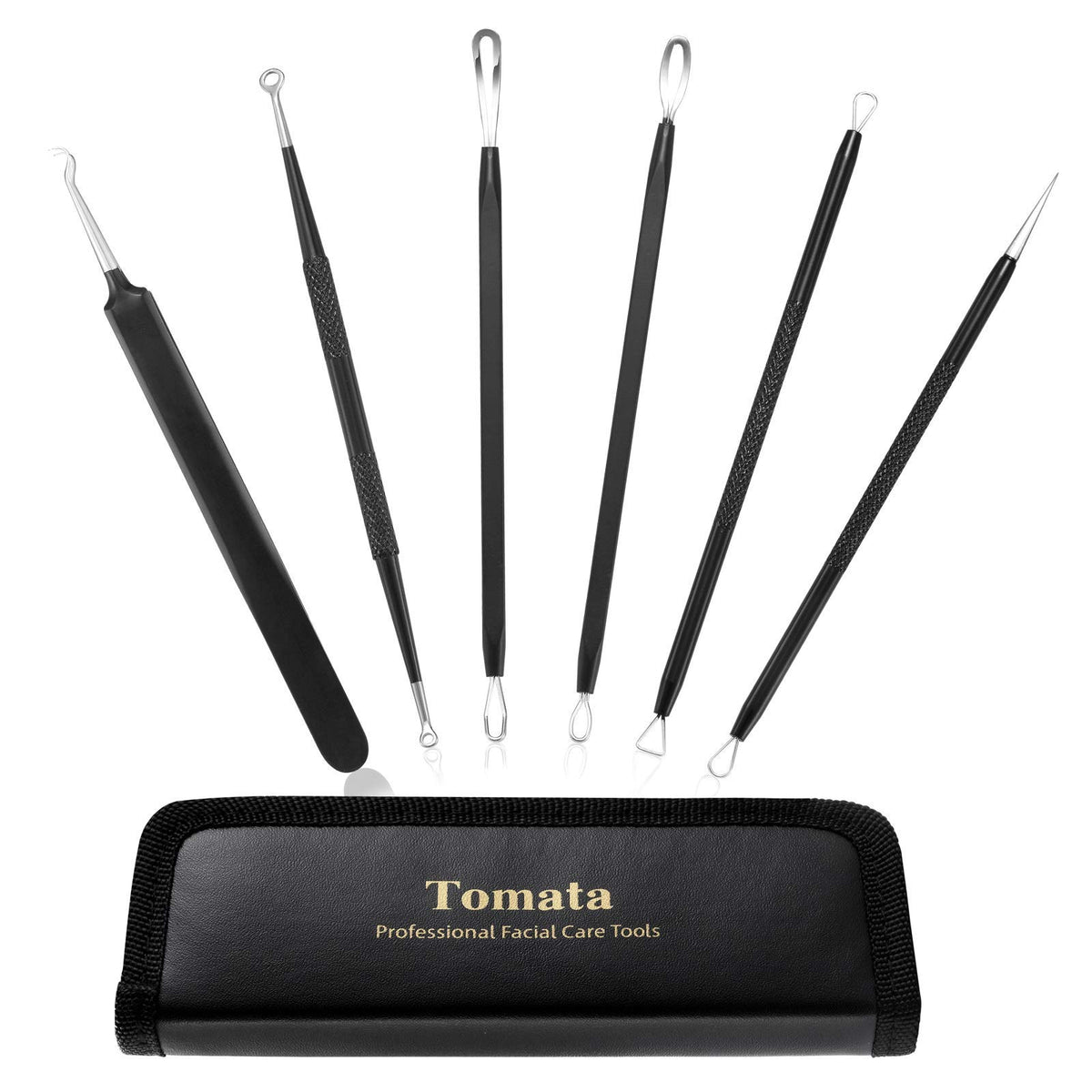 Tomata ensemble 6 outils extraction points noirs—utilisation domestique précise et sûre.