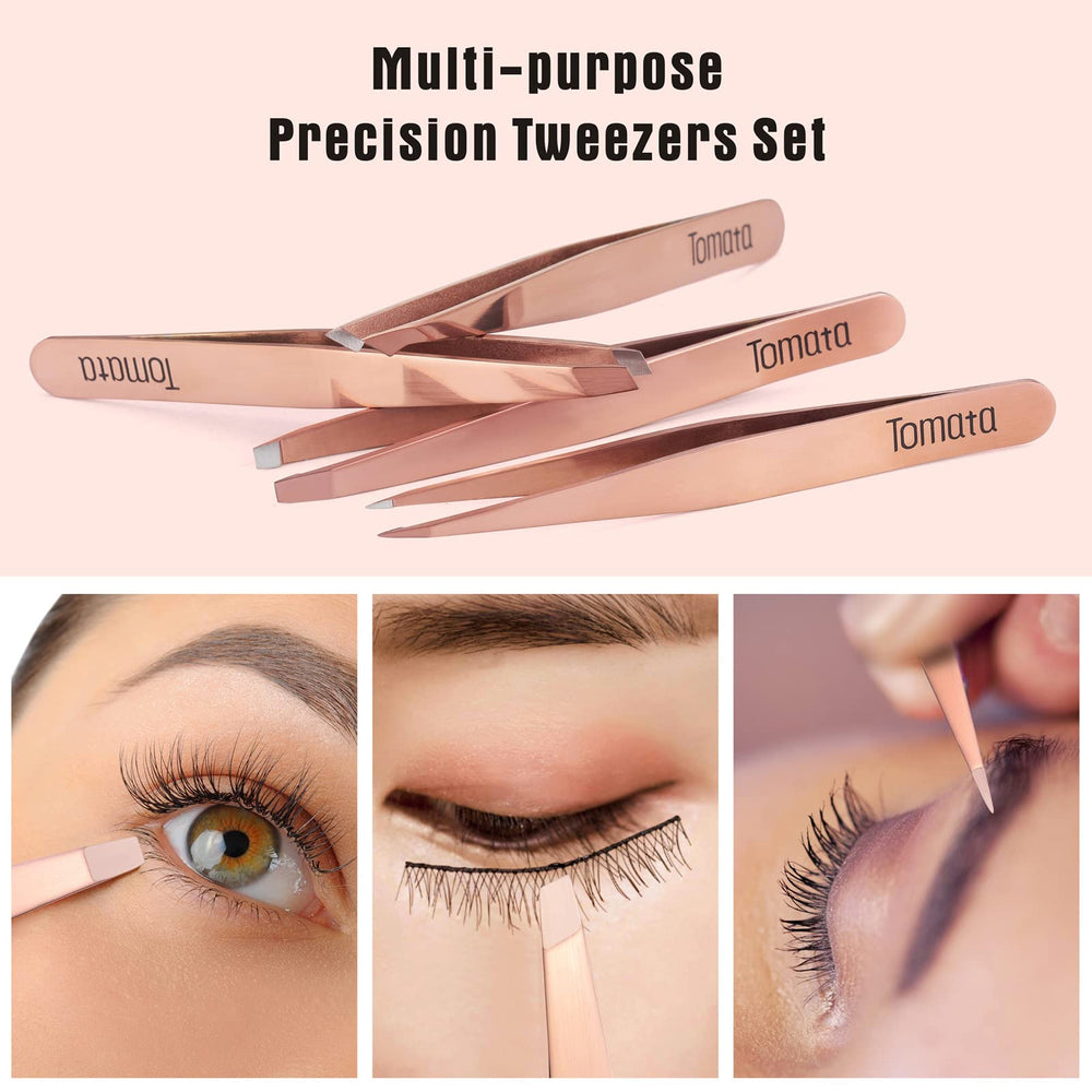 Tomata pince-sourcils classique assure une prise ferme et controlee.