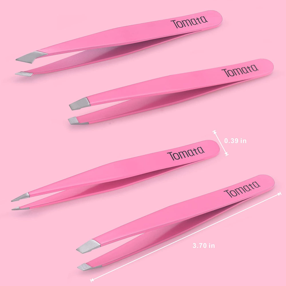 Tomata pinces-sourcils-anti-statiques rose faciles à nettoyer et durables.