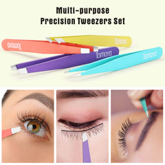 Pinces Tomata sourcils pointues, accès facilité pour poils difficiles