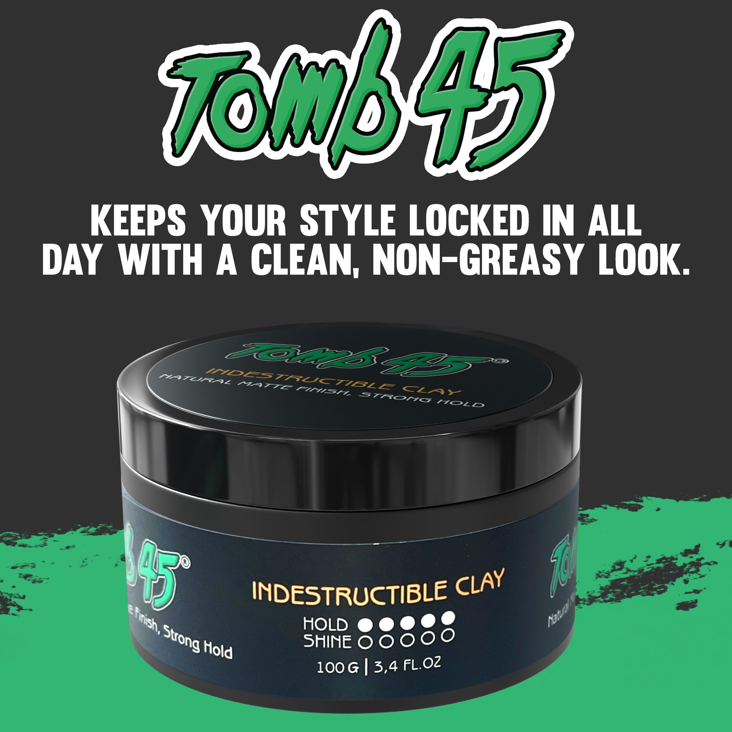 Tomb45 argile indestructible adaptée à tous les types de cheveux.