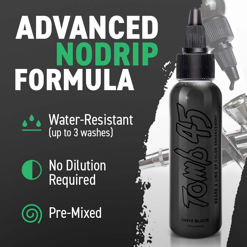 Tomb 45 Marron-noir sans goutte sur barbe pour définition naturelle