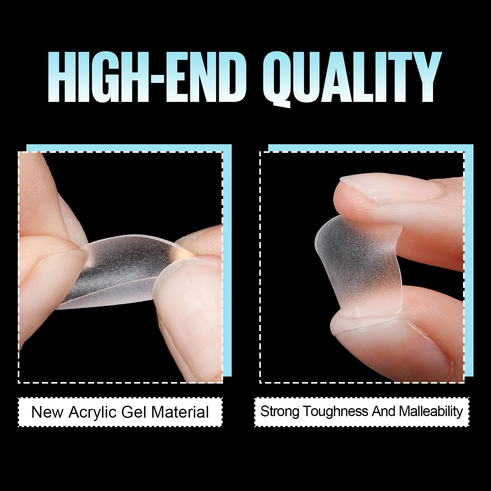 TOMICCA 15 tailles différentes pour toutes les longueurs d'ongles.