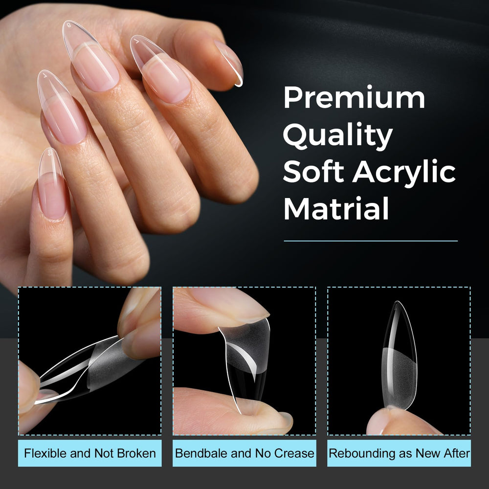 TOMICCA extensions gel amande 12 tailles numérotées — ajustement rapide.
