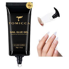 Gel TOMICCA 4 en 1 dans sa bouteille, adhérence durable et sans bulle.
