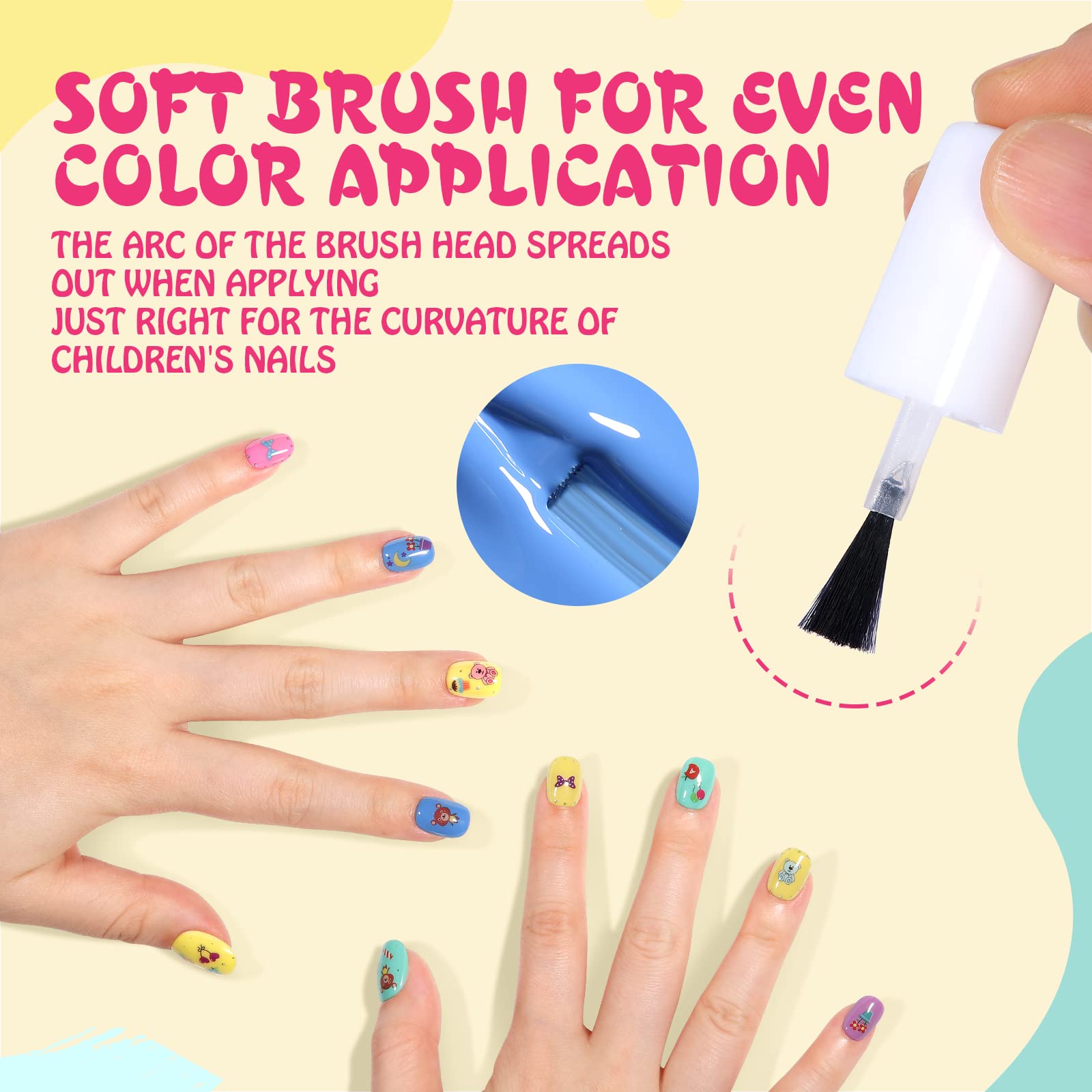 Vernis TOMICCA séchant rapidement, toucher possible en quelques minutes.