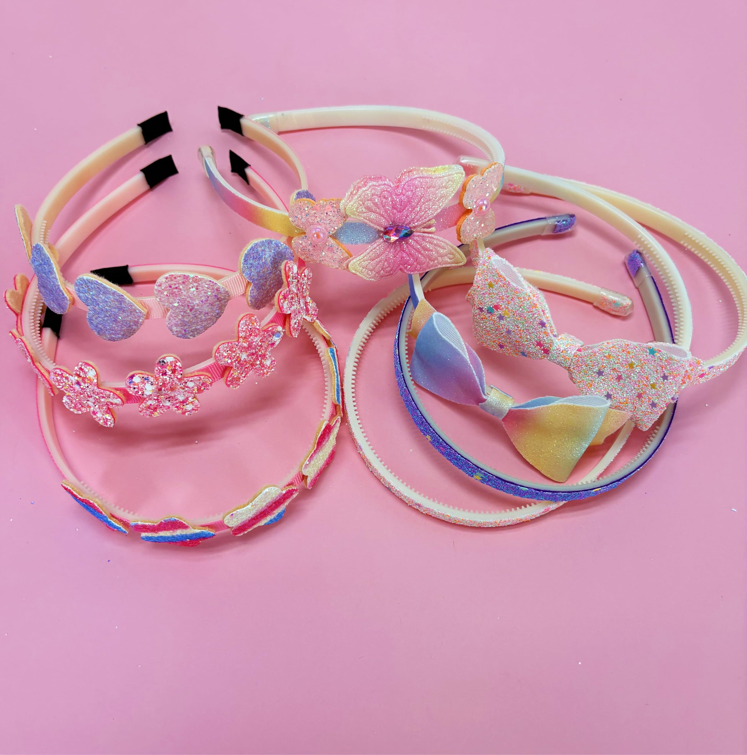 Bandeau Tomolucky Direct pailleté avec nœud brillant, idéal pour une tenue chic.