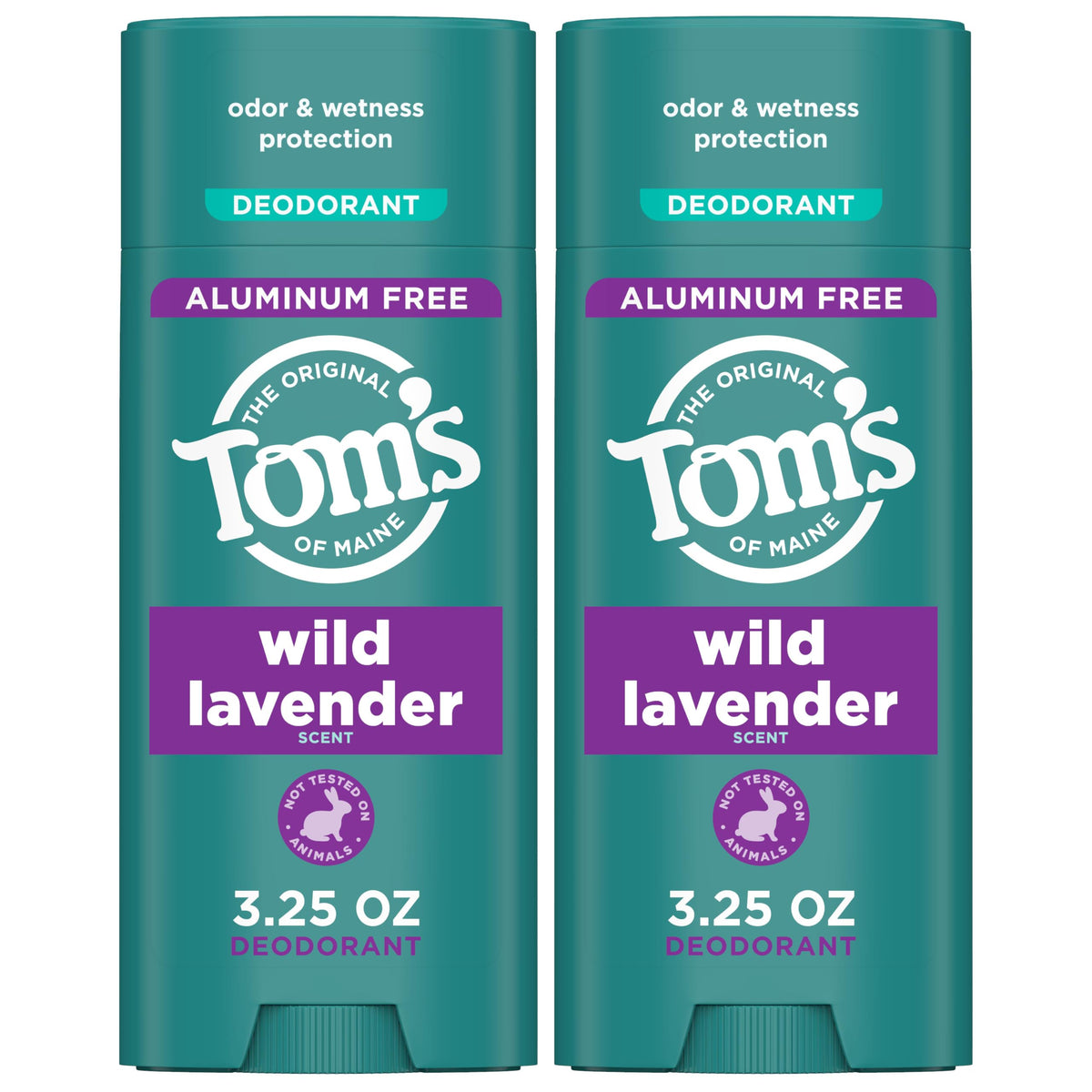 Tom’s of Maine baton-deodorant lavande-sauvage, parfum frais et protection longue durée.