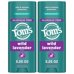Tom’s of Maine baton-deodorant lavande-sauvage, parfum frais et protection longue durée.