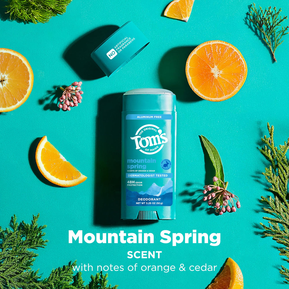 Tom’s of Maine Mountain Spring sans aluminium et sans parfum artificiel.