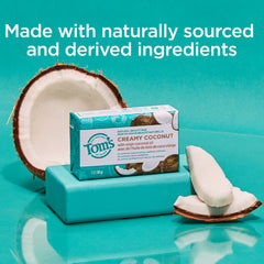Tom's of Maine barre savon karité cru coco — soin nourrissant.